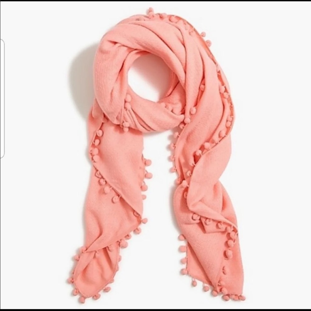 J. Crew Pompom Scarf